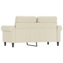  2-osobowa sofa, kremowy, 120 cm, sztuczna skóra Lumarko! Lumarko!