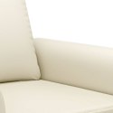  2-osobowa sofa, kremowy, 120 cm, sztuczna skóra Lumarko! Lumarko!