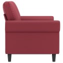  2-osobowa sofa, winna czerwień, 120 cm, sztuczna skóra Lumarko! Lumarko!