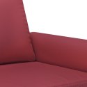  2-osobowa sofa, winna czerwień, 120 cm, sztuczna skóra Lumarko! Lumarko!