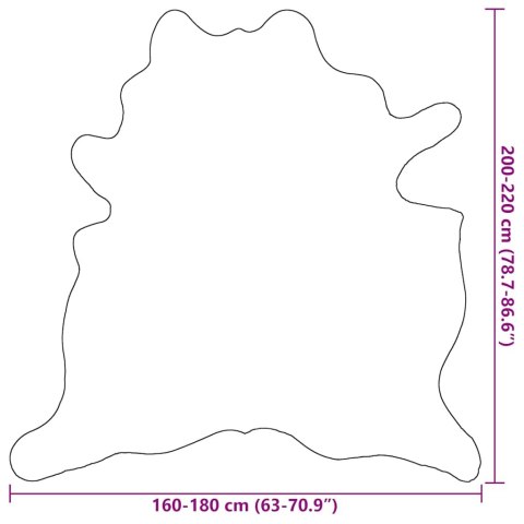 Dywanik ze skóry bydlęcej, biało-częściowyarny, 180x220 cm Lumarko! Lumarko!