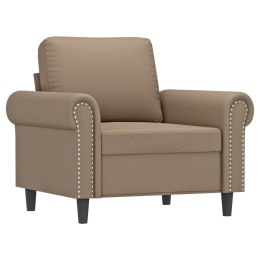  Fotel, kolor cappuccino, 60 cm, obity sztuczną skórą Lumarko! Lumarko!