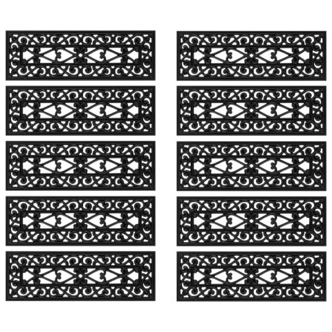 Nakładki na schody, 10 szt., 25x75 cm, gumowe Lumarko! Lumarko!