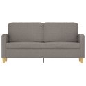  Sofa 2-osobowa, kolor taupe, 140 cm, tapicerowana tkaniną Lumarko! Lumarko!