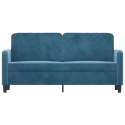  Sofa 2-osobowa, niebieski, 140 cm, tapicerowana aksamitem Lumarko! Lumarko!