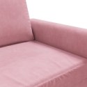  Sofa 3-osobowa, różowa, 180 cm, obita aksamitem Lumarko! Lumarko!