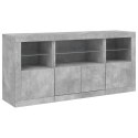  Szafka z oświetleniem LED, szarość betonu, 142,5x37x67 cm Lumarko! Lumarko!