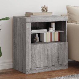  Szafka z oświetleniem LED, szary dąb sonoma, 60,5x37x67 cm Lumarko! Lumarko!
