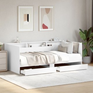 Łóżko dzienne z szufladami, bez materaca, białe, 100x200 cm Lumarko! Lumarko!