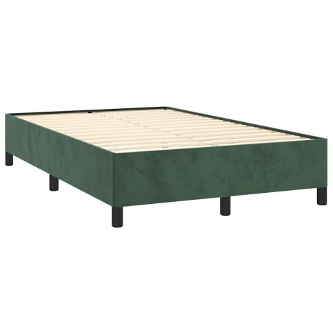 Łóżko kontynentalne z materacem i LED, ciemnozielone, 120x190cm Lumarko! Lumarko!