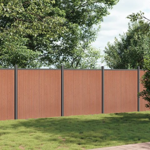  Panel ogrodzeniowy, brązowy, 526x186 cm, WPC Lumarko! Lumarko!