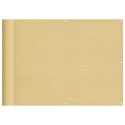 Parawan balkonowy, piaskowy, 75x800 cm, 100% poliester Oxford Lumarko! Lumarko!