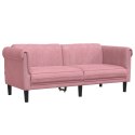 Sofa dwuosobowa, różowa, aksamit Lumarko! Lumarko!