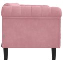 Sofa dwuosobowa, różowa, aksamit Lumarko! Lumarko!