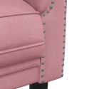 Sofa dwuosobowa, różowa, aksamit Lumarko! Lumarko!