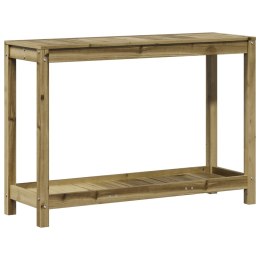  Stolik ogrodniczy z półką, 108x35x75 cm, impregnowana sosna Lumarko! Lumarko!