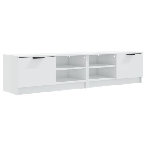 VidaXL Szafki pod TV, 2 szt., białe, wysoki połysk, 80x35x36,5 cm