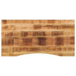  Blat biurka, z wycięciem, 120x60x2,5 cm, surowe drewno mango Lumarko! Lumarko!