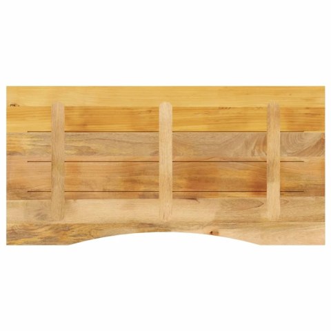  Blat biurka, z wycięciem, 120x60x2,5 cm, surowe drewno mango Lumarko! Lumarko!