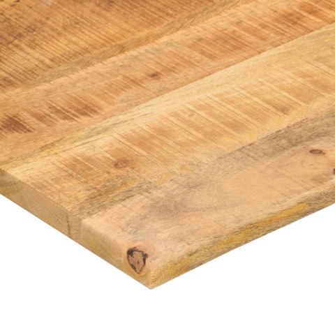  Blat biurka, z wycięciem, 120x60x2,5 cm, surowe drewno mango Lumarko! Lumarko!