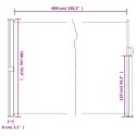  Zwijana markiza boczna, ciemnozielona, 180x600 cm Lumarko! Lumarko!