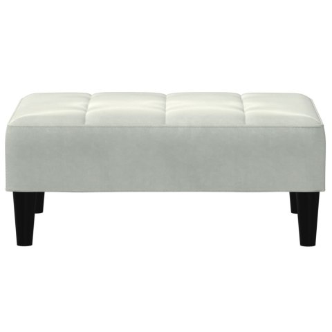 Podnóżek, jasnoszary, 77x55x31 cm, aksamit Lumarko! Lumarko!