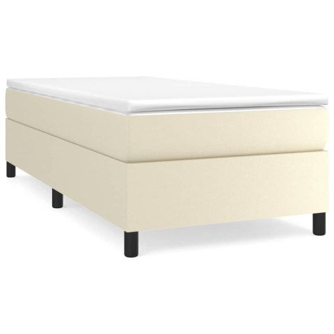 Rama łóżka, kremowe, 90x200 cm, sztuczna skóra Lumarko! Lumarko!