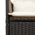 Rozkładana sofa ogrodowa dla 2 os., ze stolikiem, czarna Lumarko! Lumarko!