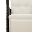 Rozkładana sofa ogrodowa dla 2 os., ze stolikiem, czarna Lumarko! Lumarko!