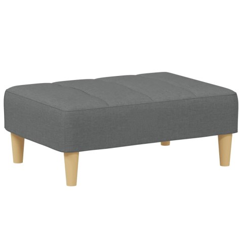 2-osobowa kanapa rozkładana z podnóżkiem, ciemnoszara, tkanina Lumarko! Lumarko!