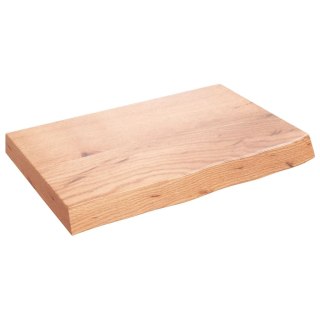  Blat do stołu, jasnobrązowy, 60x40x(2-6)cm, lite drewno dębowe Lumarko! Lumarko!