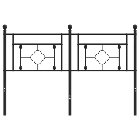  Metalowe wezgłowie, czarne, 140 cm Lumarko! Lumarko!