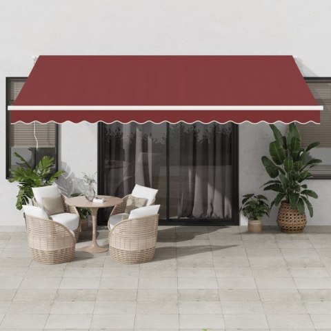  Automatycznie zwijana markiza, burgundowa, 450x350 cm Lumarko! Lumarko!