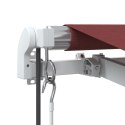  Automatycznie zwijana markiza z LED, burgundowa, 600x350 cm Lumarko! Lumarko!
