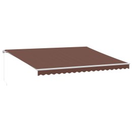  Ręcznie zwijana markiza, brązowa 450x300 cm Lumarko! Lumarko!
