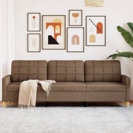  Sofa 3-osobowa, brązowa, 210 cm, tapicerowana tkaniną Lumarko! Lumarko!