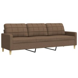  Sofa 3-osobowa, brązowa, 210 cm, tapicerowana tkaniną Lumarko! Lumarko!