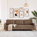  Sofa 3-osobowa, brązowa, 210 cm, tapicerowana tkaniną Lumarko! Lumarko!