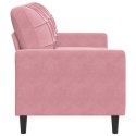  Sofa 3-osobowa, różowa, 180 cm, obita aksamitem Lumarko! Lumarko!