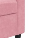  Sofa 3-osobowa, różowa, 180 cm, obita aksamitem Lumarko! Lumarko!