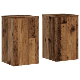  Podstawki pod doniczki, 2 szt., stare drewno, 30x30x50 cm Lumarko! Lumarko!