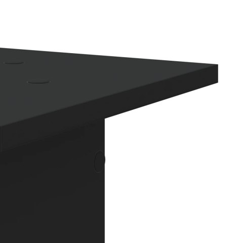  Podstawki pod głośniki, 2 szt., czarne, 30x30x80 cm Lumarko! Lumarko!