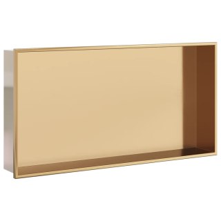 Wnęka prysznicowa, szczotkowana, złota, 62x32x9 cm, stal Lumarko! Lumarko!