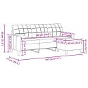  3-osobowa sofa z podnóżkiem, różowa, 180 cm, aksamitem Lumarko! Lumarko!