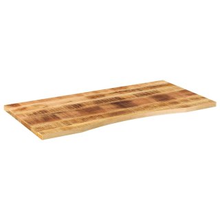  Blat biurka, z wycięciem, 120x50x2,5 cm, surowe drewno mango Lumarko! Lumarko!