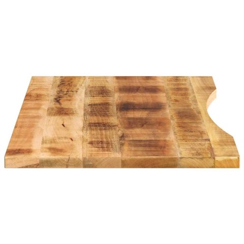  Blat biurka, z wycięciem, 120x50x2,5 cm, surowe drewno mango Lumarko! Lumarko!