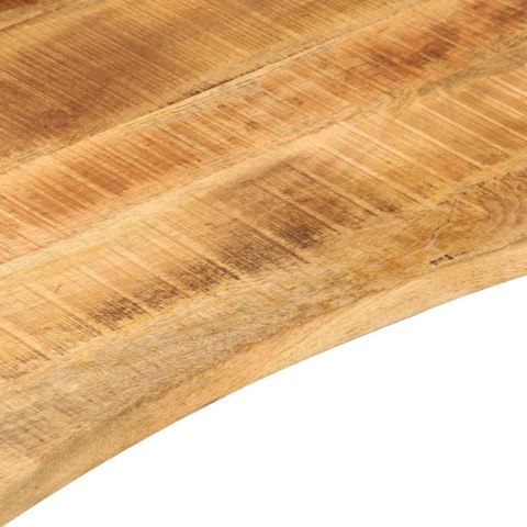  Blat biurka, z wycięciem, 120x50x2,5 cm, surowe drewno mango Lumarko! Lumarko!