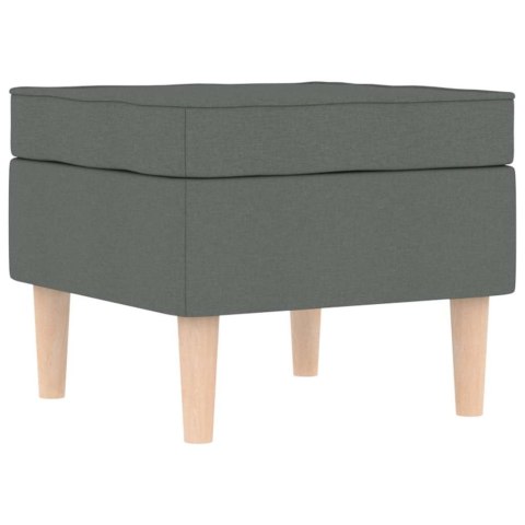  Fotel z podnóżkiem, ciemnoszary, tapicerowany tkaniną Lumarko! Lumarko!