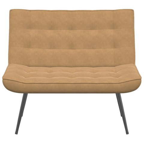  Ławka Brązowa 110x74x84 cm Aksamit Lumarko! Lumarko!