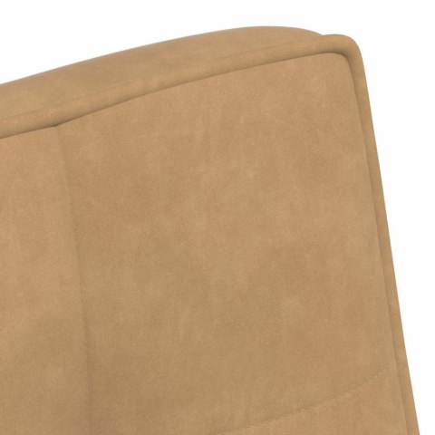  Ławka Brązowa 110x74x84 cm Aksamit Lumarko! Lumarko!